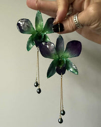 Peacock Orchids with AAAA Peacock Pearls