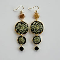 2-Tiered Queen Anne's Lace with Black Tourmaline