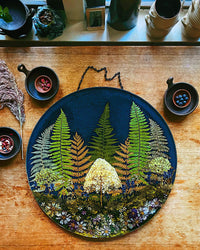 Frameless Preserved Botanical Wall Hanging