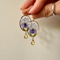 Blue Ombre Verbena with Topaz