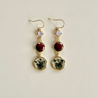 Crystal, Ruby & Black Queen Anne’s Lace Strands