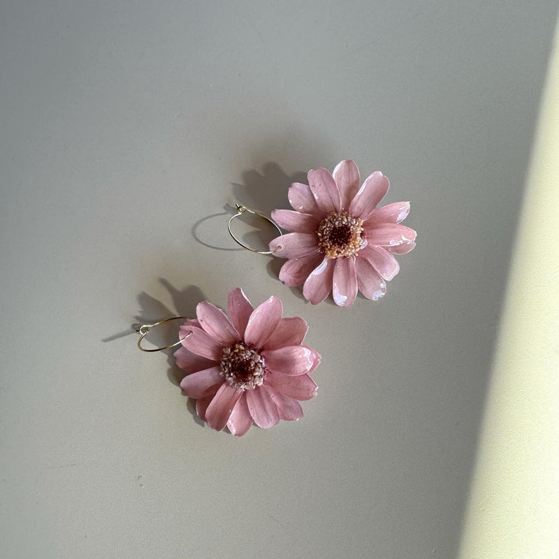 Pink Daisies with Hoops