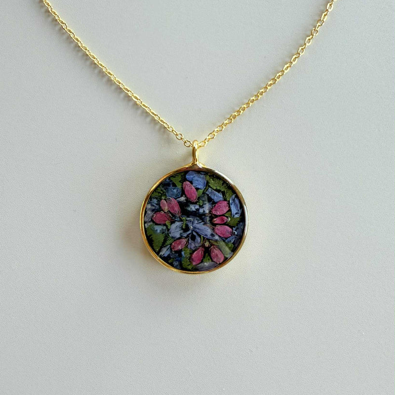 Dark Floral Necklace