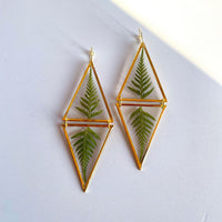 Fern Reflection Triangles - Gold