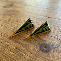 Triangle Fern Studs