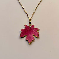 Real Maple Leaf Necklace