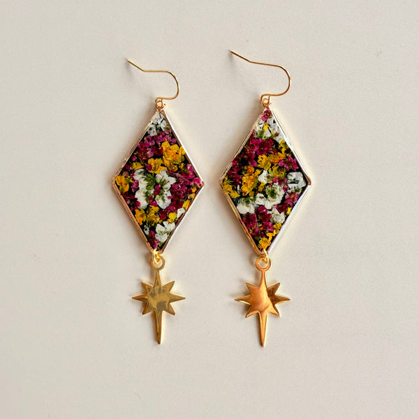 Midnight in the Garden Diamond Frames with Vermeil Star