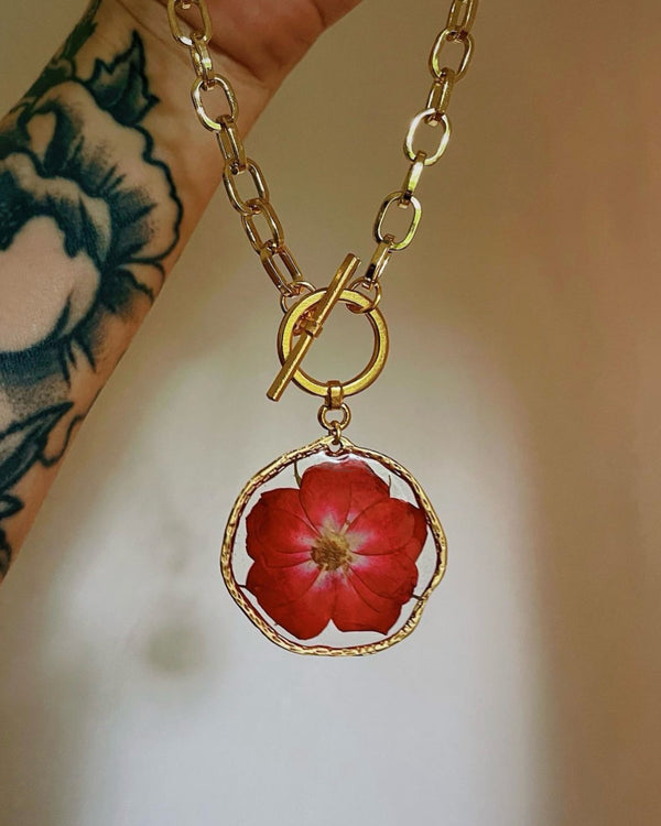 Rose Toggle Necklace