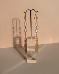 Tiered Moonstone Strands