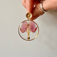 Real Bleeding Hearts with Flower Studs