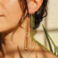 Double Fern Capsule Studs