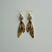 Wildflower & Wing Earrings with Huggies