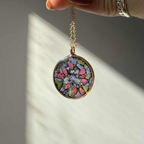 Dark Floral Necklace