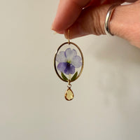Blue Ombre Verbena with Topaz