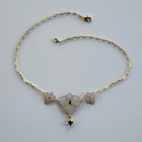 Hydrangea Necklace with Amethyst