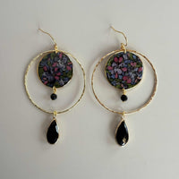Dark Floral Halos with Black Tourmaline