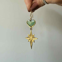 Queen Anne’s Lace Green Hearts and Stars