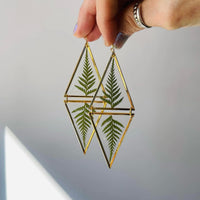 Fern Reflection Triangles - Gold