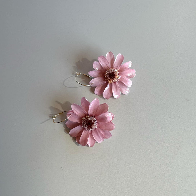 Pink Daisies with Hoops