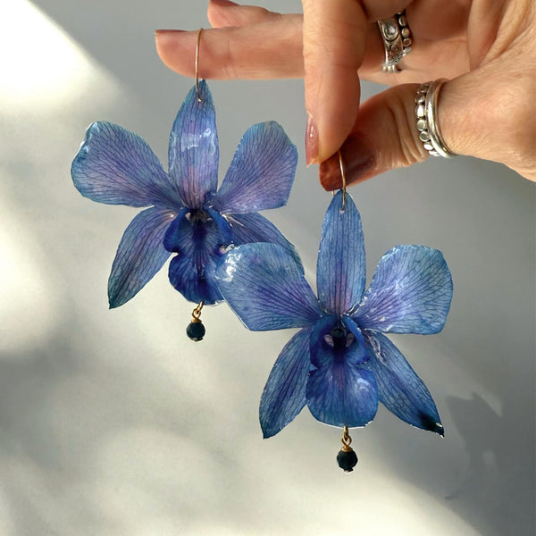 Blue Orchids with Sapphires