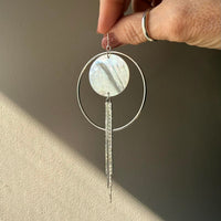 Mother of Pearl Halos in Silver