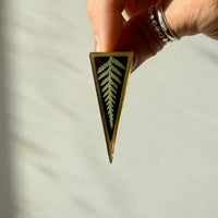 Triangle Fern Studs