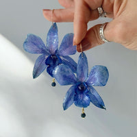 Blue Orchids with Sapphires