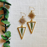 Ferns in Inverted Gold Triangles with Stars