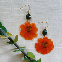 Frameless Orange Cosmos with Onyx