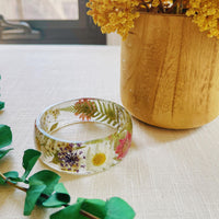 Round sided Floral Garden Bangle