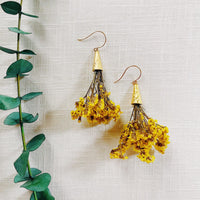 Yellow Wild Flower Mini-Bouquet earrings