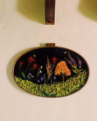 Preserved Garden Oval Wall Hanging
